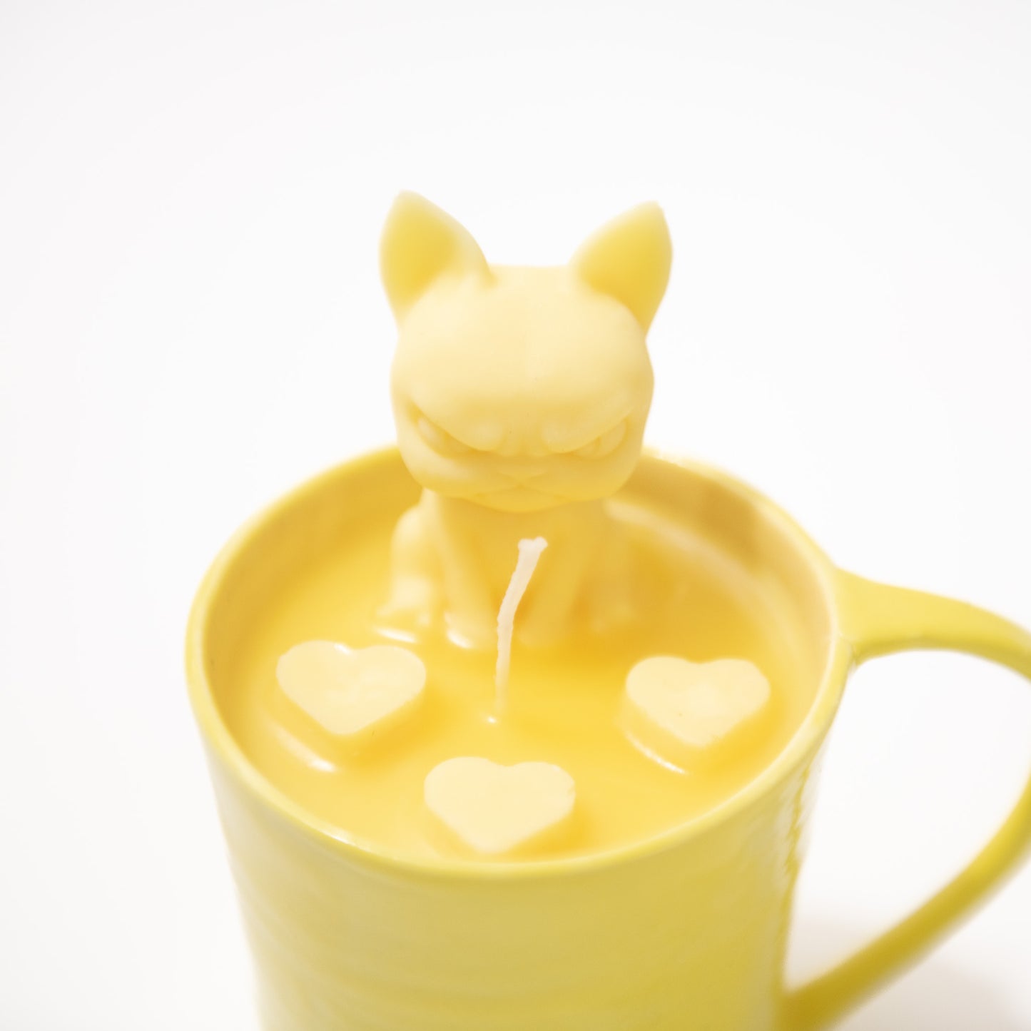 250106016 Pottery Candle - Sunshine - Yellow Cup